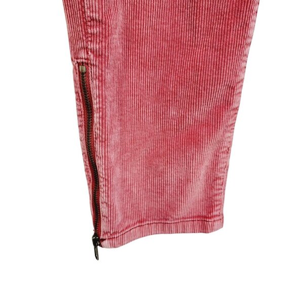 Picaro Corduroy pants Skinny The Letterpress Womens Red With Ankle Zippers SZ 29 - Picture 8 of 16